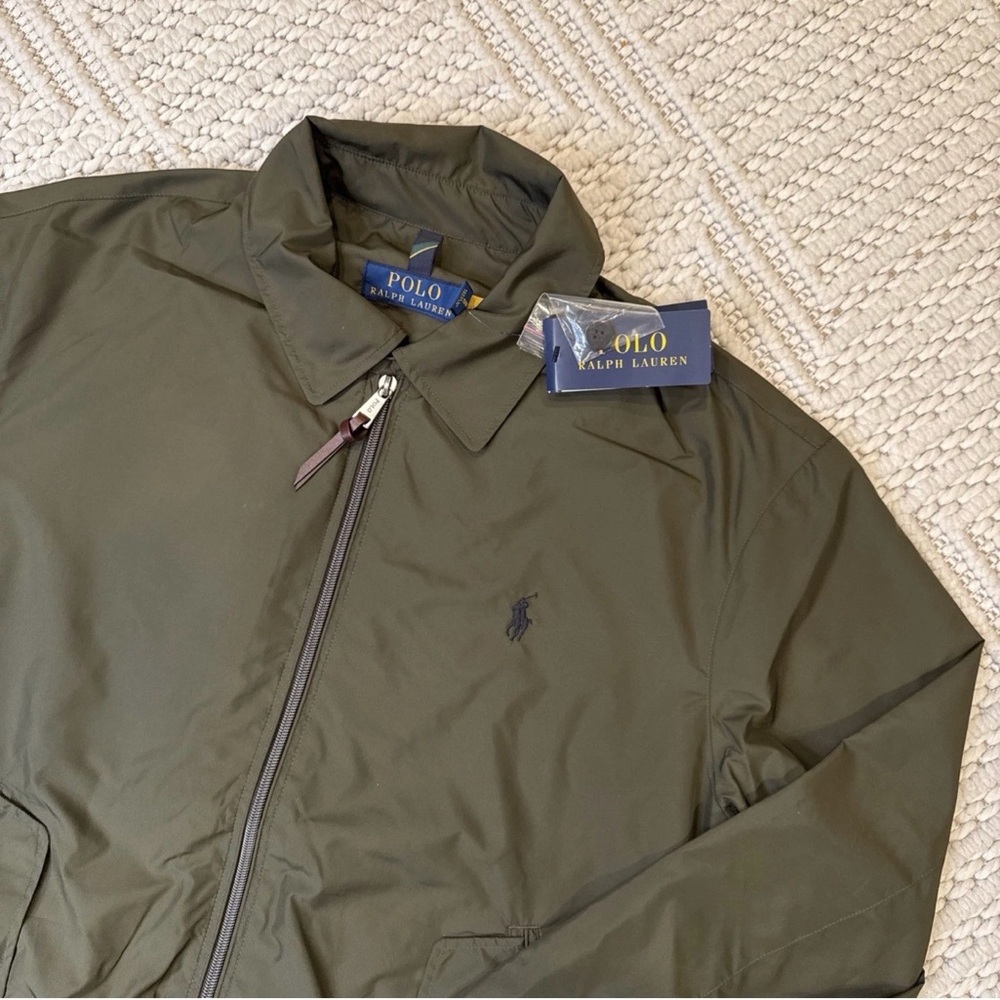Ralph Lauren Packable Windbreak Jacket Olive Medi… - image 12